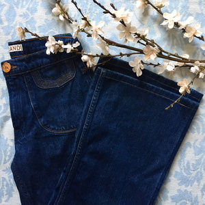 J Brand Boho Hippie High-Waist Wide Leg Dark Jeans